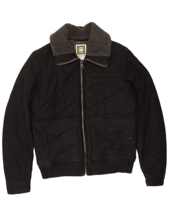 G-STAR Veste matelassée pour homme UK 38 Coton noir moyen