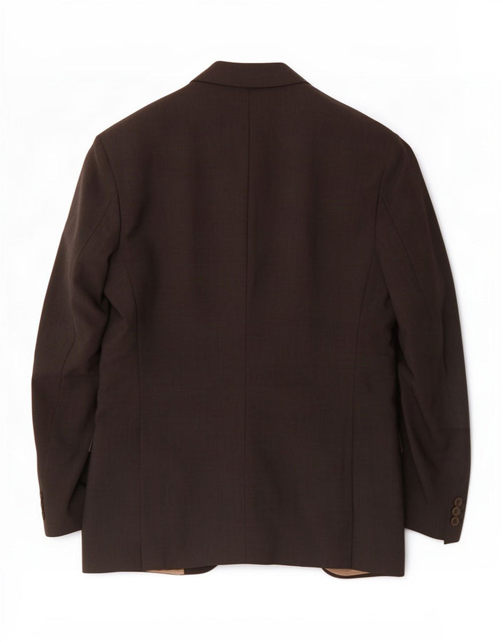 Marks & Spencer Veste blazer à 2 boutons pour homme UK 40 Gris moyen Laine vierge