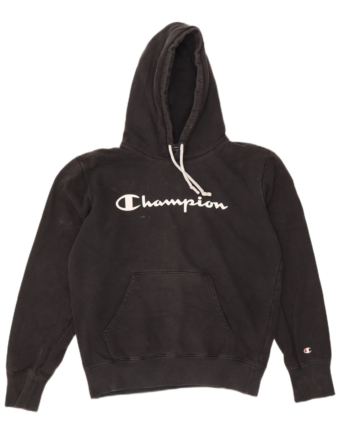 Champion Pull à Capuche Graphique Homme Noir Moyen Coton