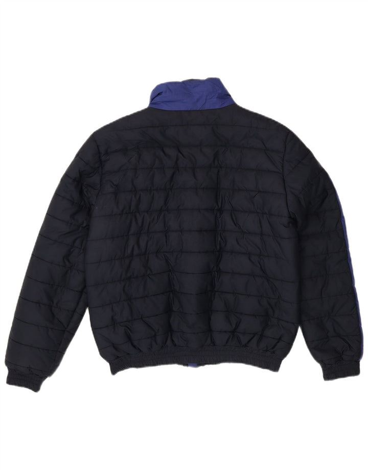 LA MARTINA Boys Padded Jacket 15-16 Years Navy Blue Colourblock Polyester