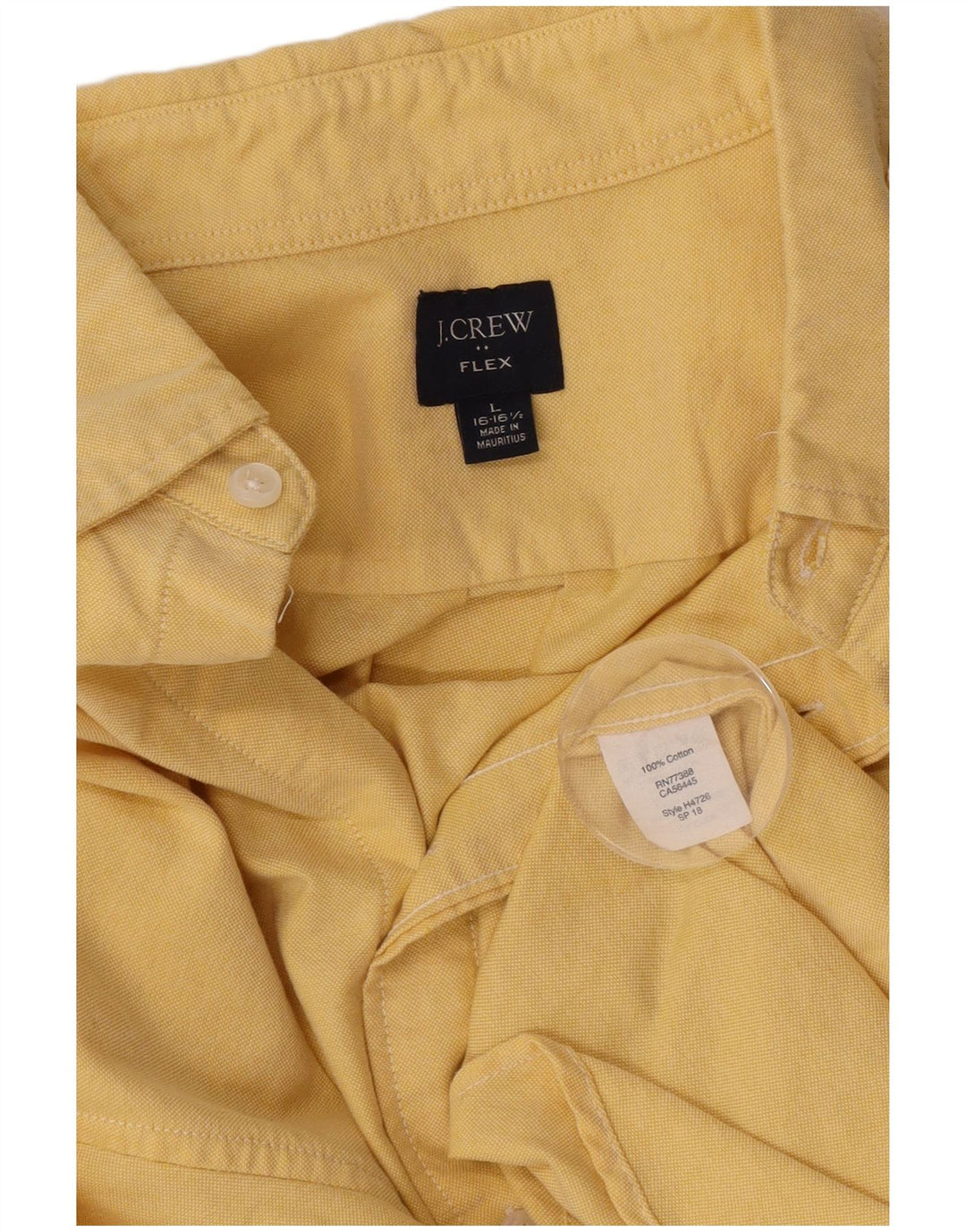J. Crew Chemise Homme Taille 16 1/2 Grand Coton Jaune