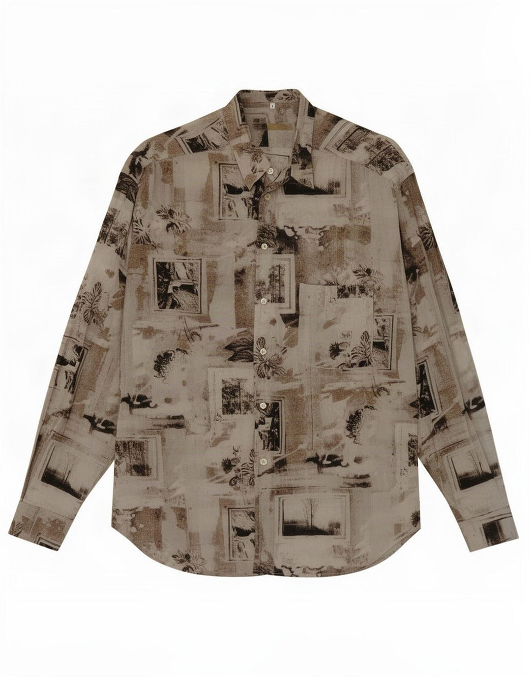 Chemise Homme Vintage Grand Floral Multicolore