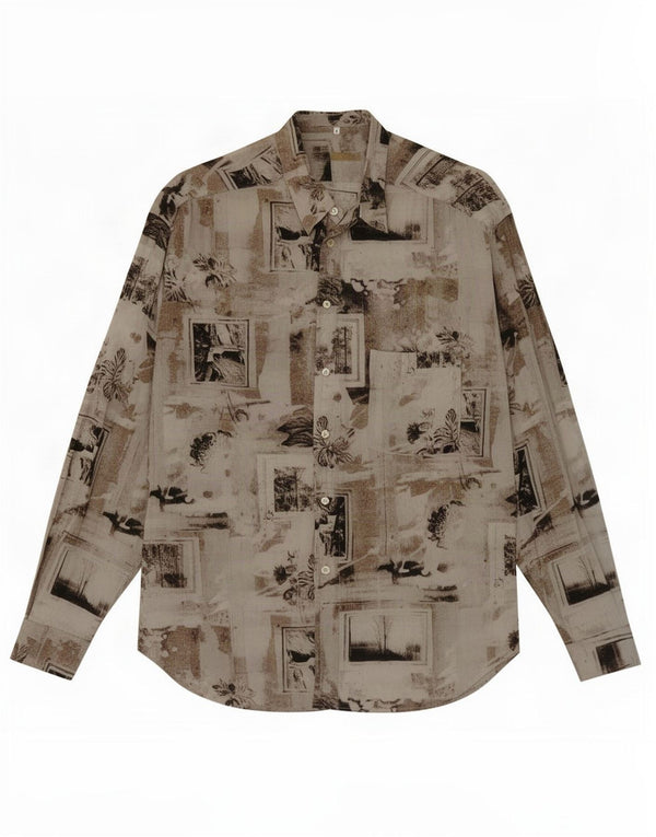 Chemise Homme Vintage Grand Floral Multicolore