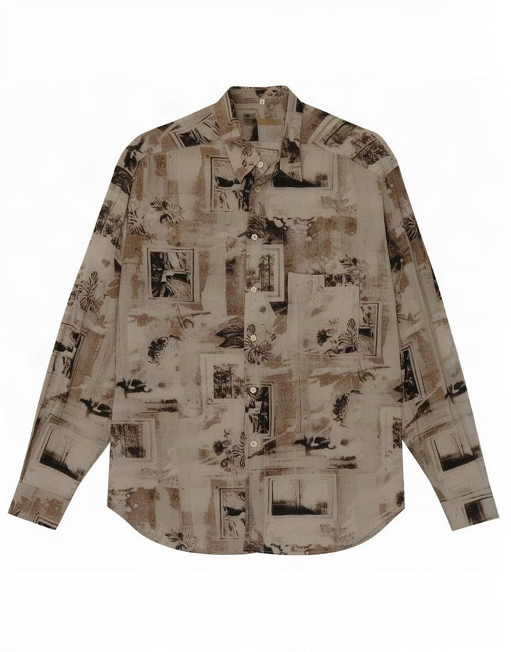 Chemise Homme Vintage Grand Floral Multicolore