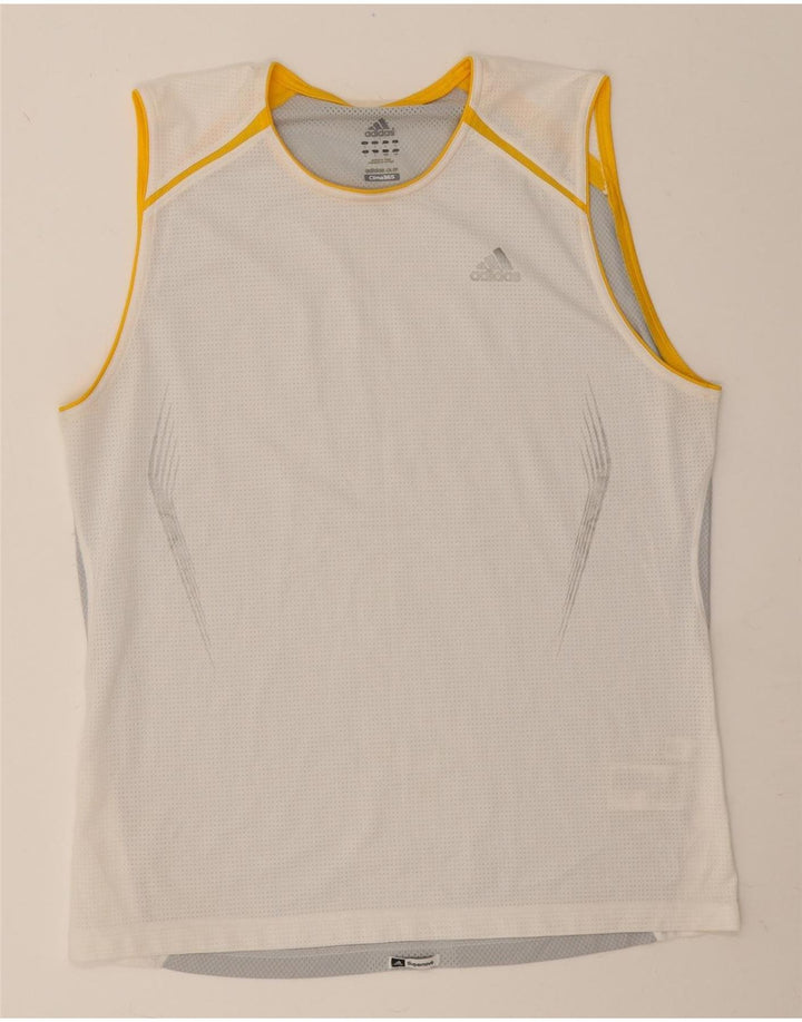 Adidas Hommes Clima 365 Débardeur Grand Blanc Polyester
