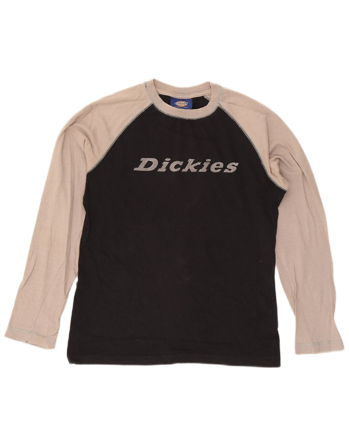 Dickies Haut graphique à manches longues pour homme en coton color block noir Taille S
