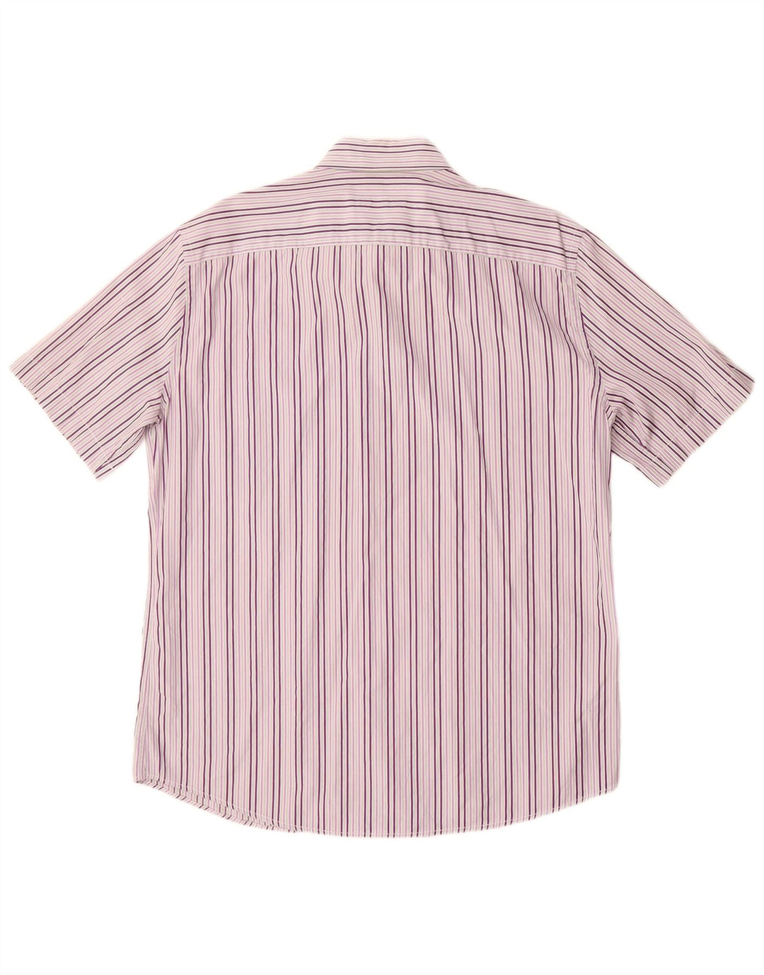 Trussardi Chemise à manches courtes homme taille 42 grand violet rayé