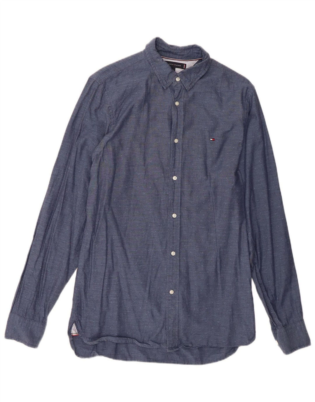 Tommy Hilfiger Chemise Homme Small Bleu Marine Coton