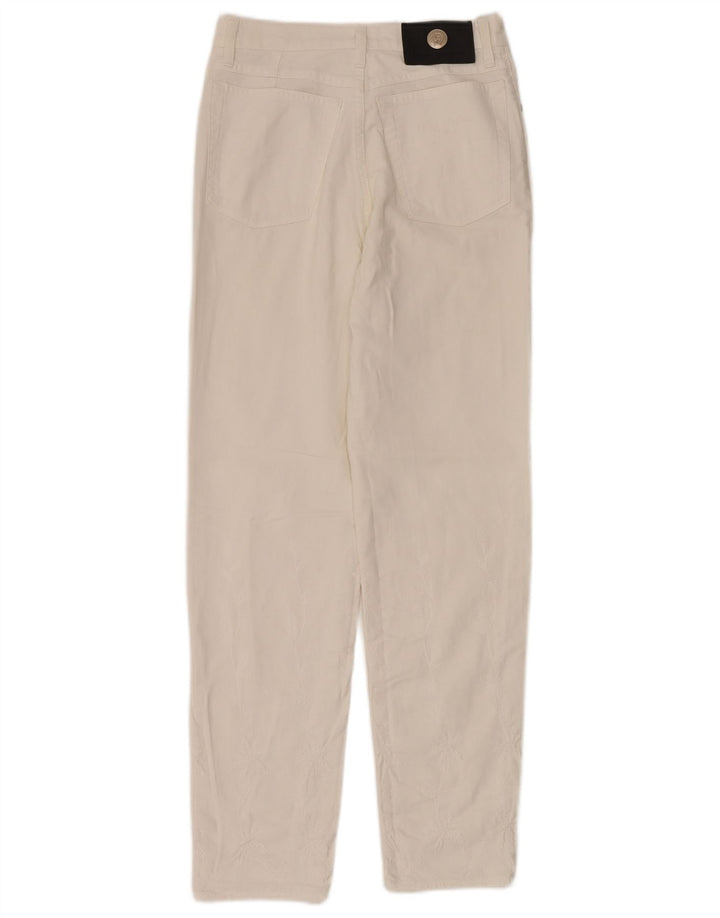 LAURA BIAGIOTTI Jean droit femme W28 L30 coton blanc