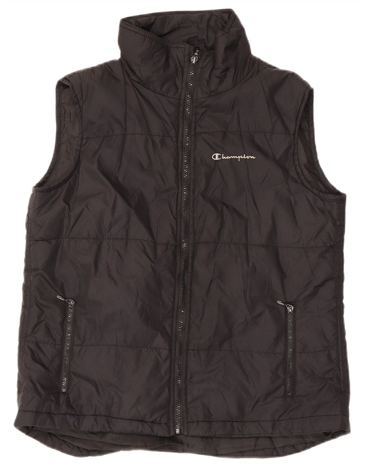 Champion Gilet rembourré pour femme UK 14 Large Noir Nylon