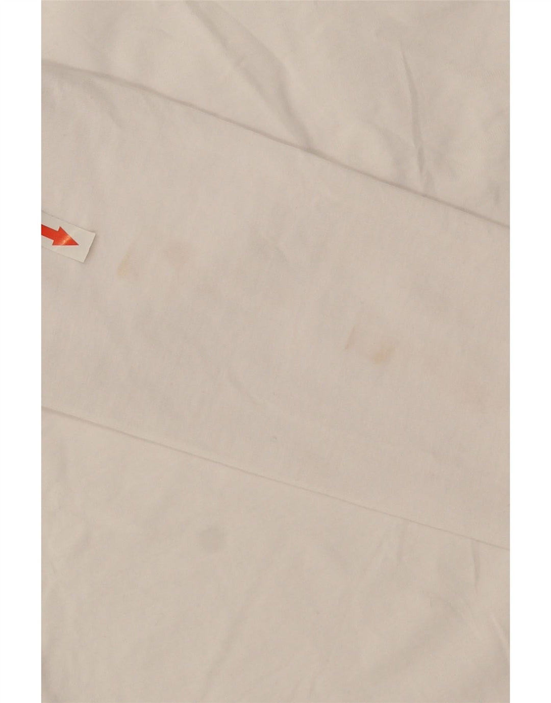 Zara Femme Top Manches Longues UK 12 Moyen Blanc Coton