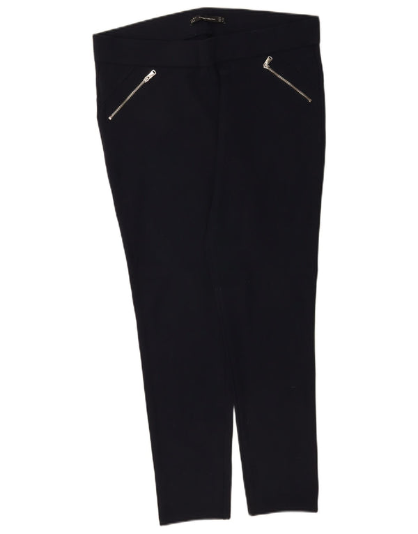Zara Womens Slim Casual Trousers 2XL W34 L26 Black Viscose