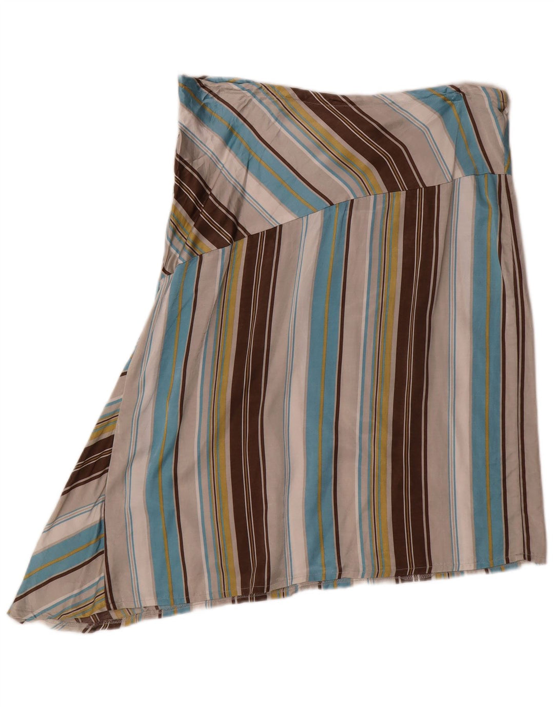 Benetton Jupe Asymétrique IT 44 Medium W36 Rayé Multicolore Femme