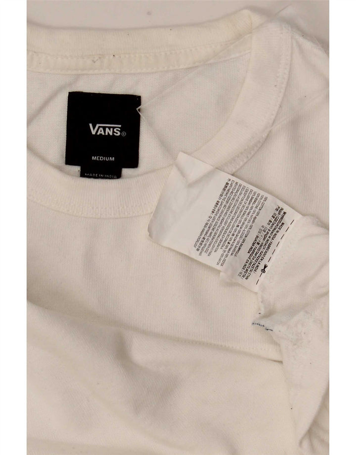 Vans T-shirt graphique en coton color block blanc moyen pour homme