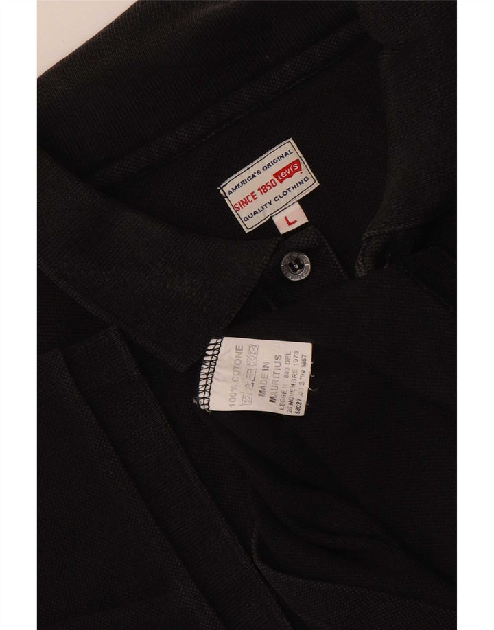 Levi's Polo Homme Large Noir Coton