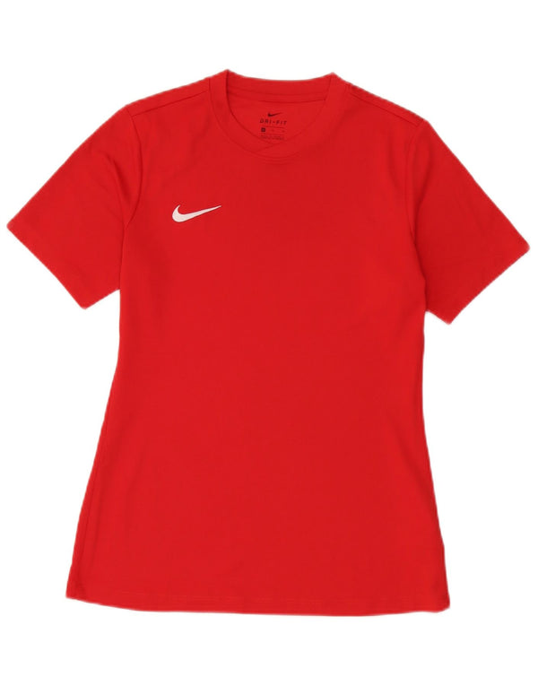 Nike Hommes Dri Fit T-Shirt Haut Rouge Moyen Polyester
