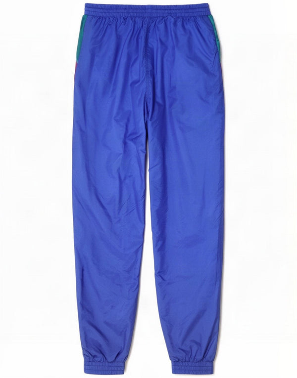 Vintage Pantalon de survêtement pour homme Joggers Large Bleu Colourblock Polyamide