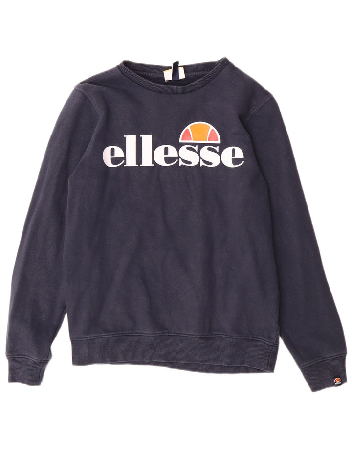 Ellesse Sweatshirt Graphique Garçon 12-13 ans Bleu Marine Coton