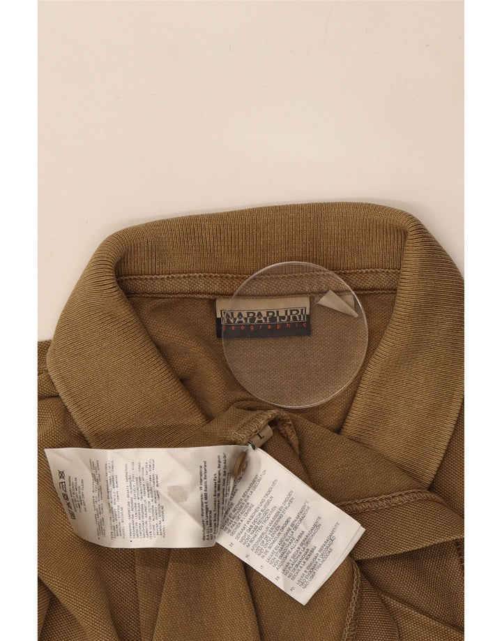 Napapijri Polo Homme Large Marron