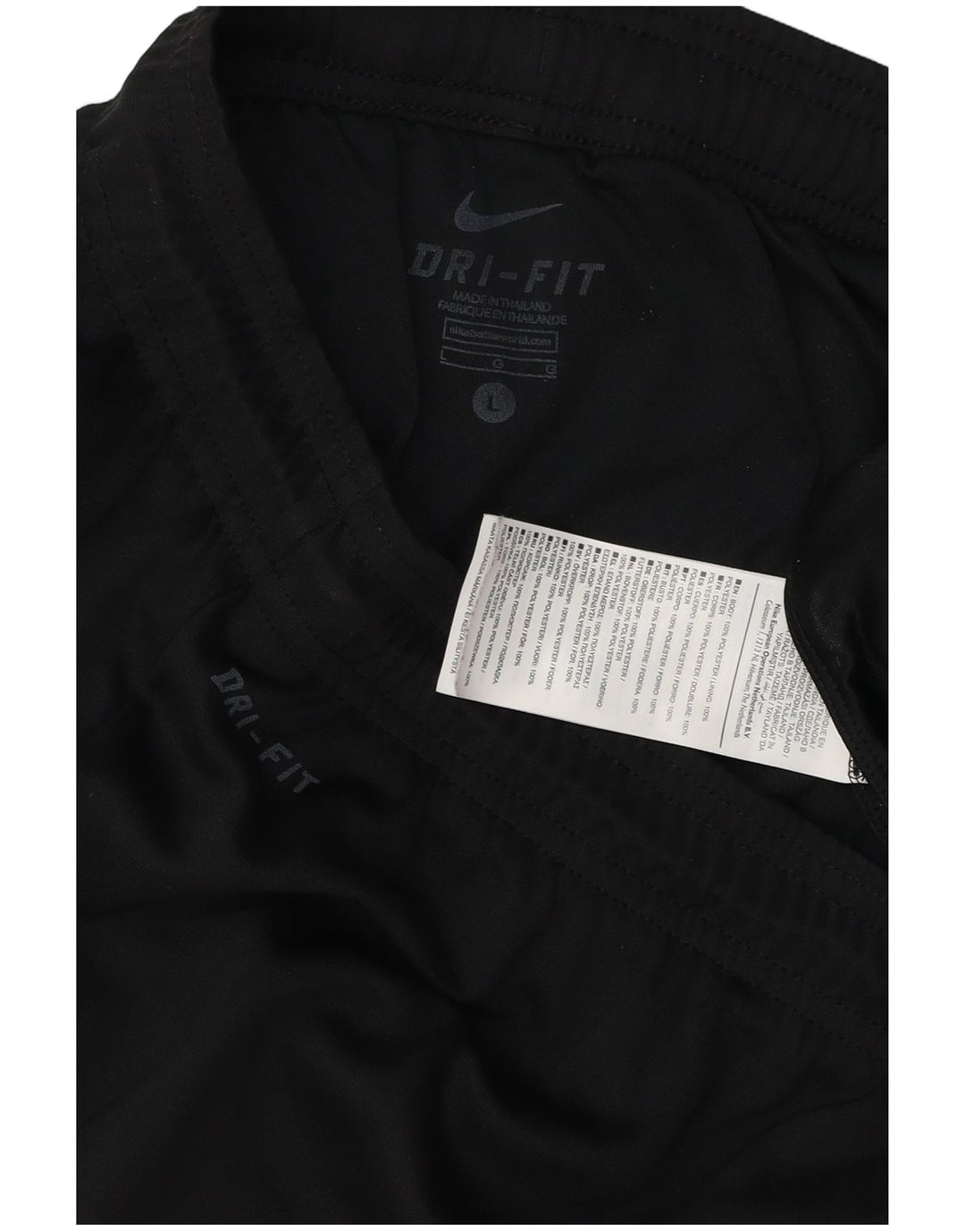 Short de sport Nike Dri Fit pour hommes, grand, noir, polyester