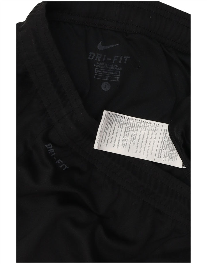 Short de sport Nike Dri Fit pour hommes, grand, noir, polyester