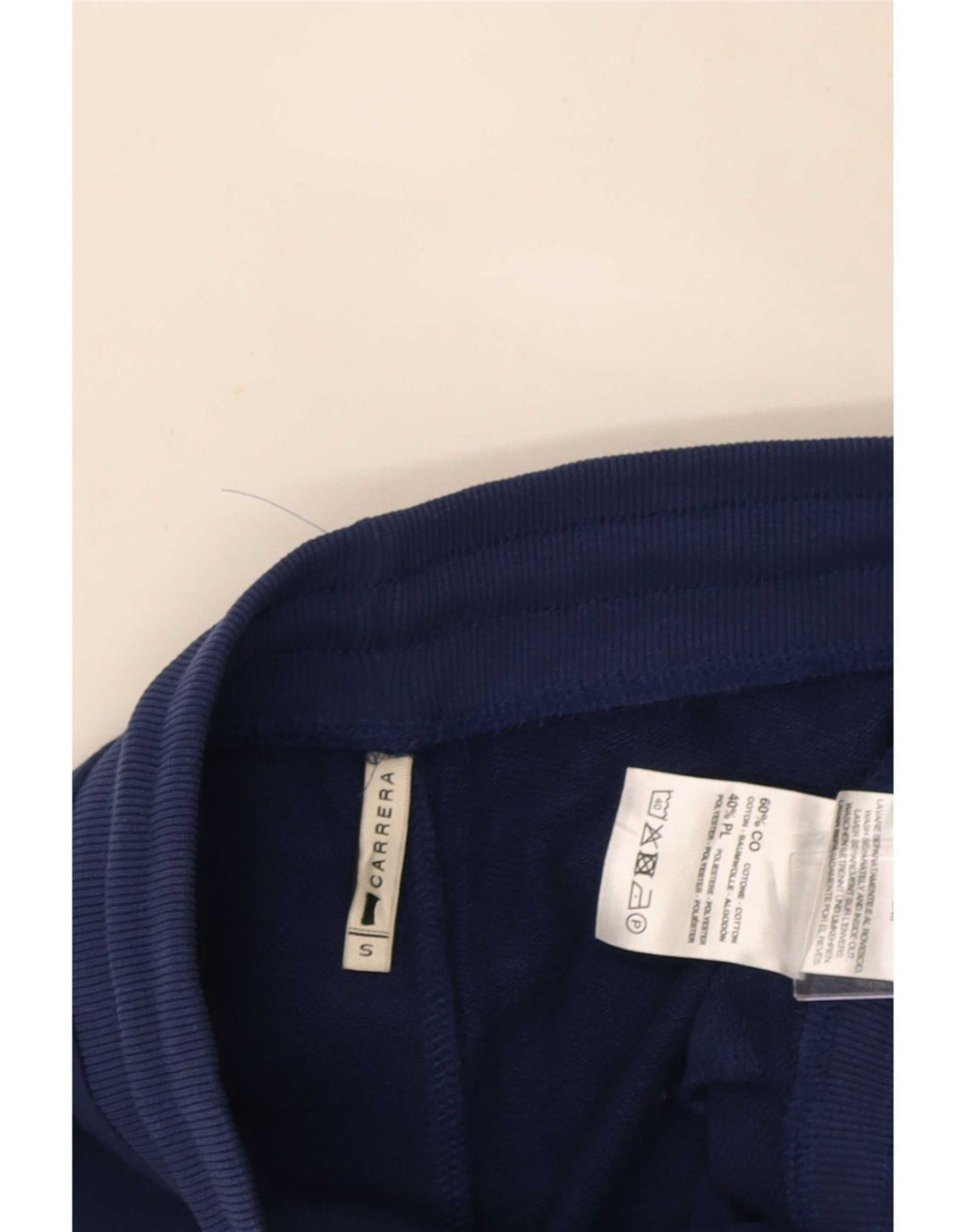 Carrera Homme Pantalon De Survêtement Joggers Petit Bleu Marine Coton