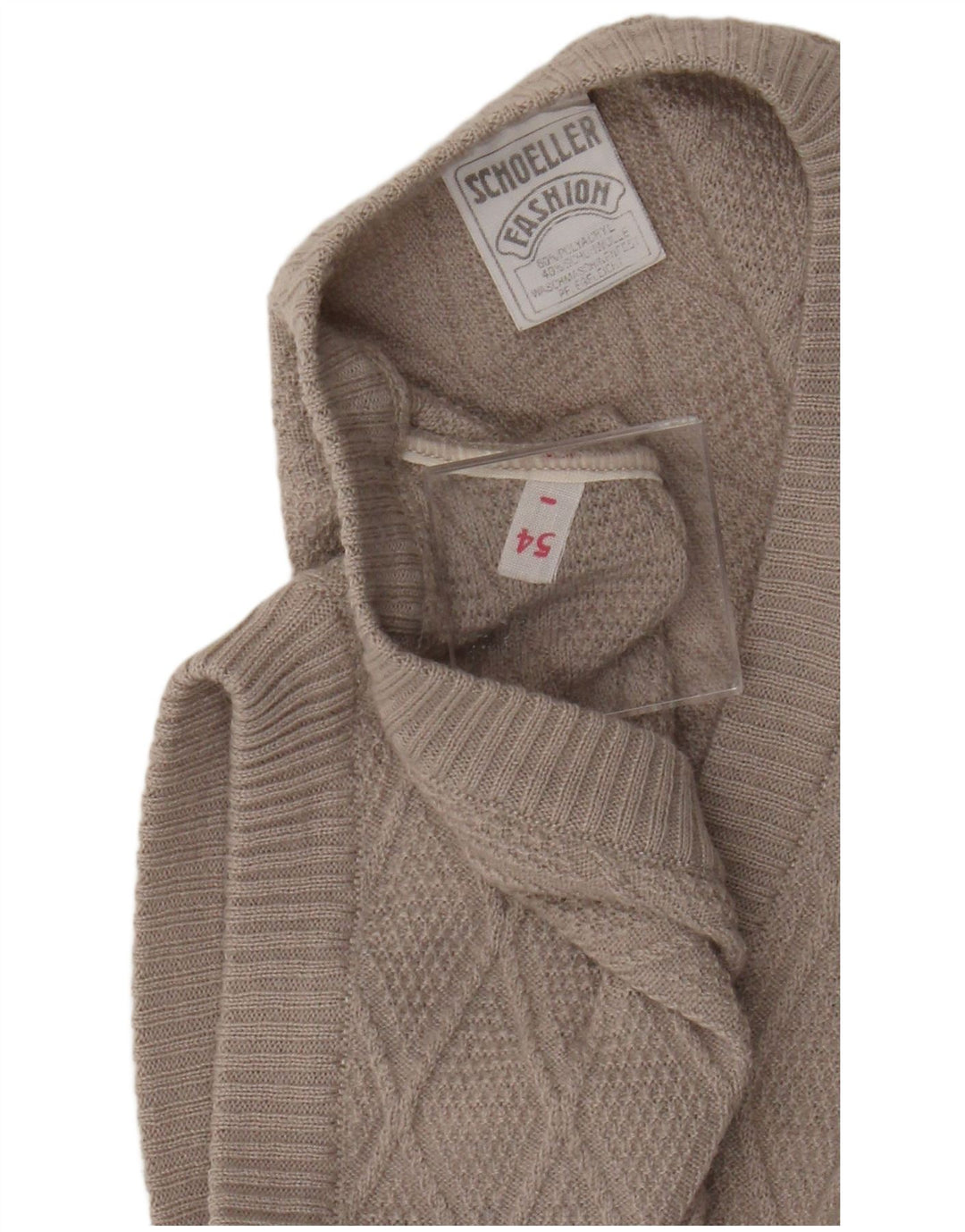 Schoeller Débardeur Homme EU 54 XL Beige Argyle/Diamant Polyacrylique