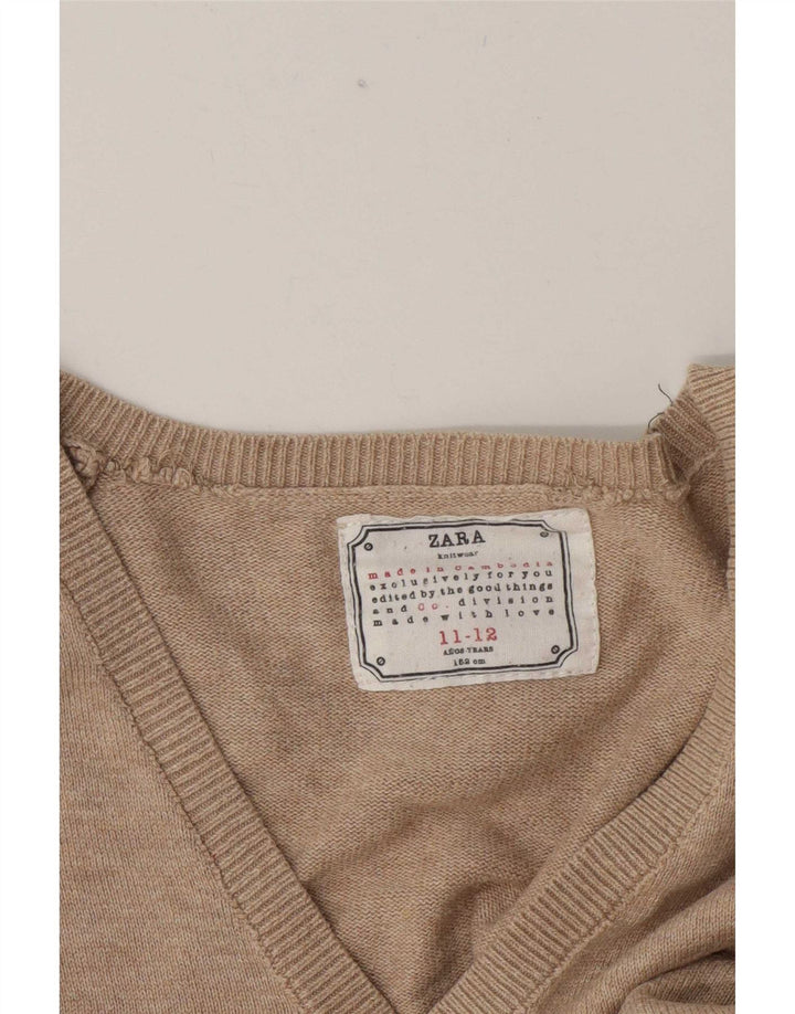 Pull Cardigan Zara Garçon 11-12 ans Beige