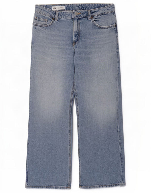 Zara Womens Straight Jeans EU 36 XS W26 L29 Blue