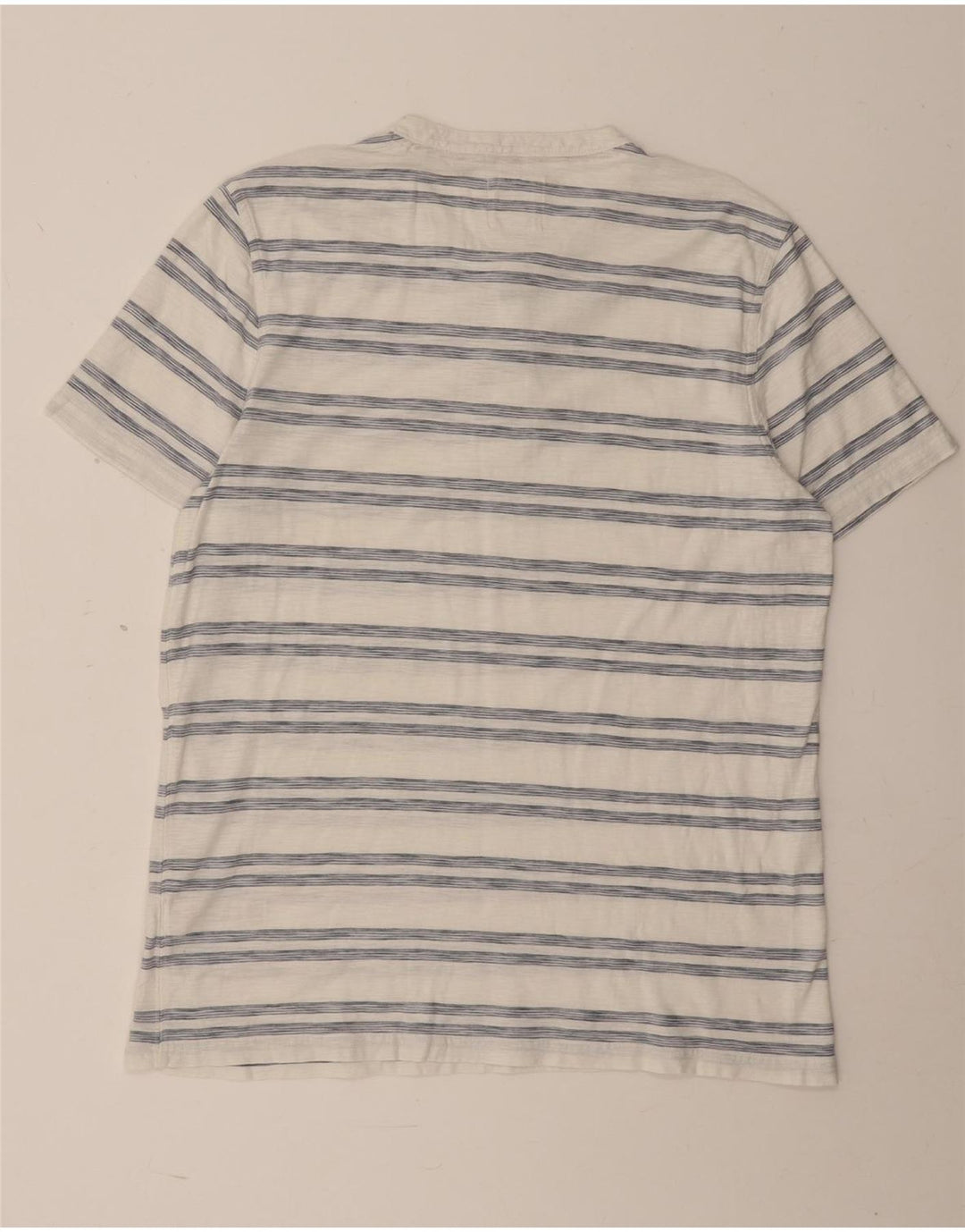 Fat Face T-Shirt Homme Haut Large Blanc Rayé Coton
