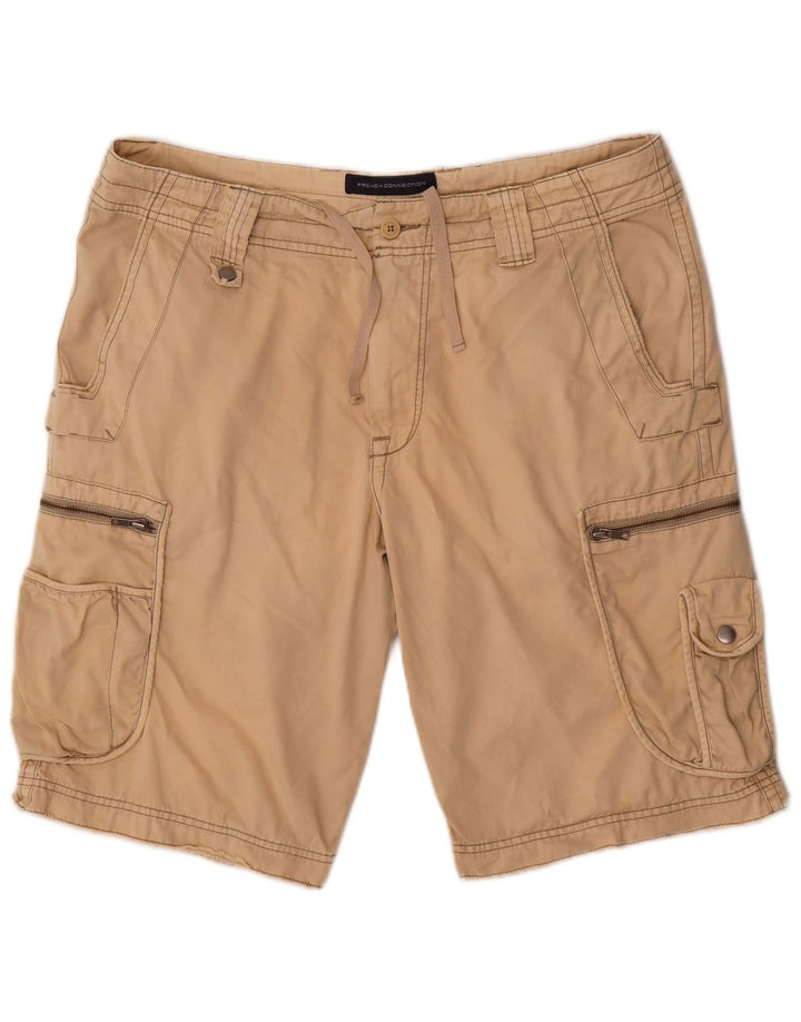 French Connection Short Cargo Homme W38 XL Coton Beige