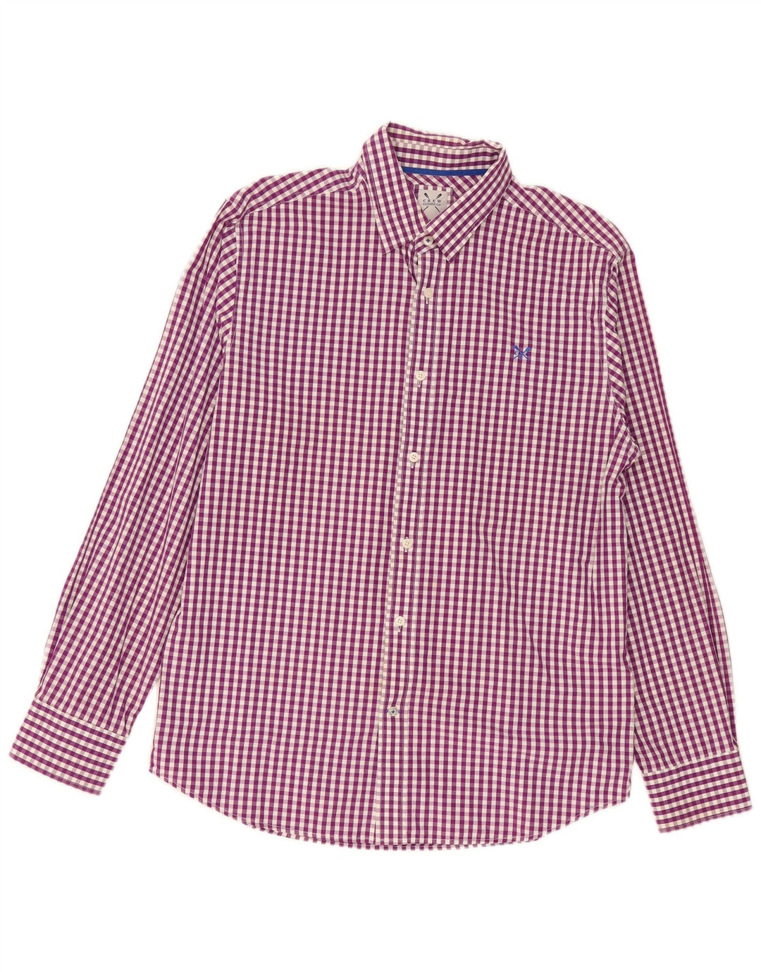 Crew Clothing Chemise Homme Grand Violet Vichy Coton