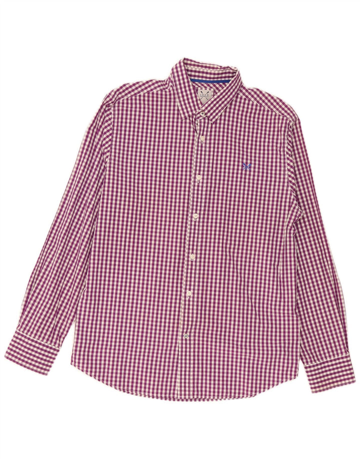 Crew Clothing Chemise Homme Grand Violet Vichy Coton