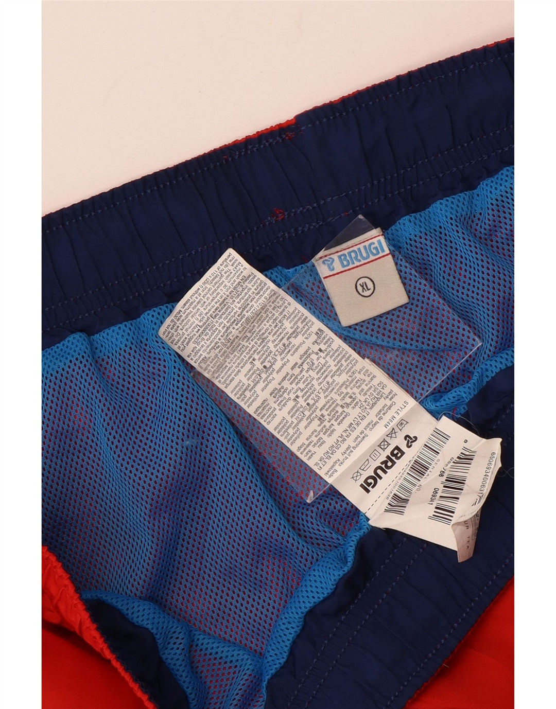 BRUGI Short de Bain Femme UK 18 XL Rouge Polyester