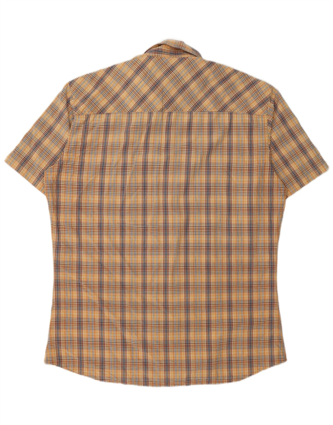 Marlboro Classics Chemise à manches courtes pour homme 2XL Beige à carreaux