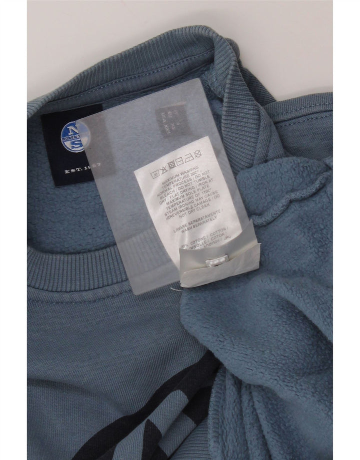 North Sails Sweat-shirt graphique pour homme XS en coton bleu