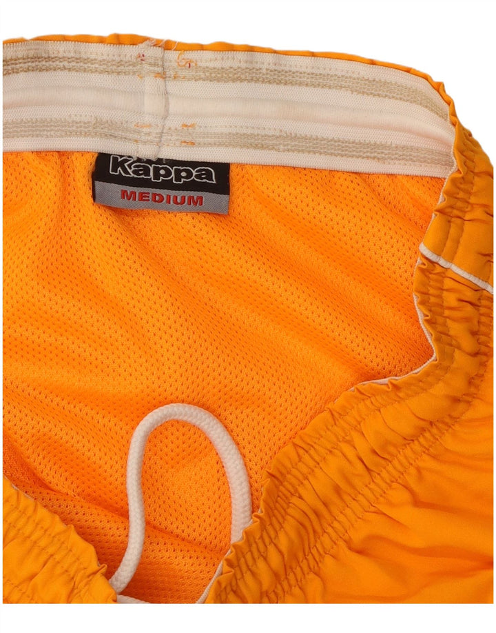 KAPPA Short de Sport Graphique Homme Orange Moyen Polyester