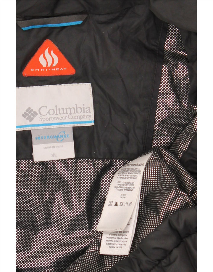 COLUMBIA Veste matelassée Interchange pour hommes UK 42 XL Noir Polyester
