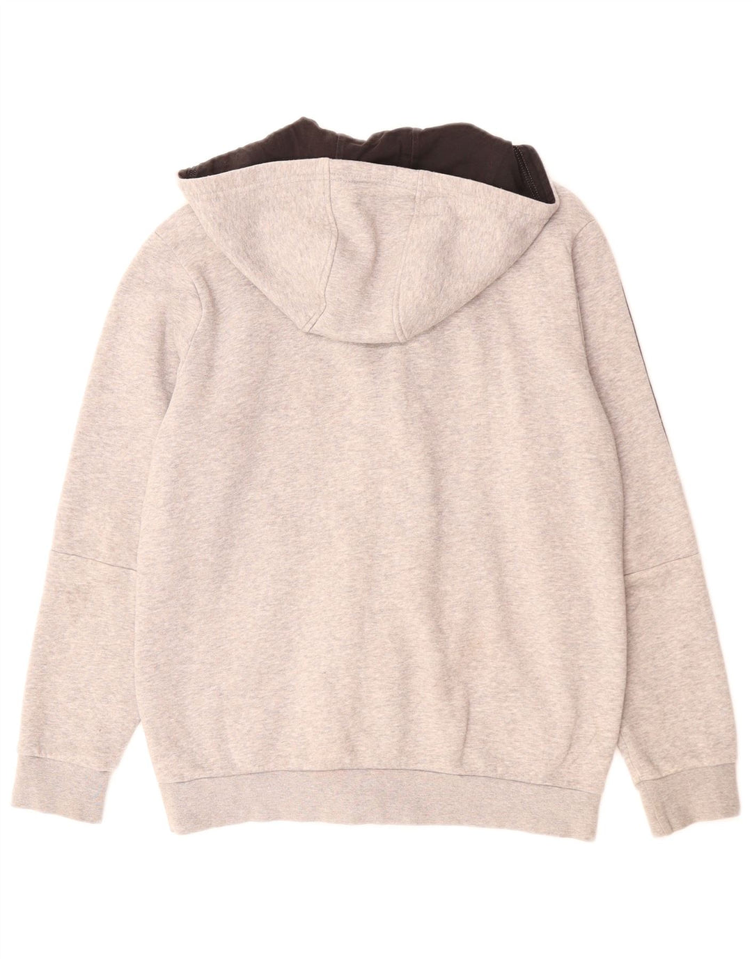 Adidas Pull à capuche zippé garçon 12-13 ans Gris Moucheté Coton