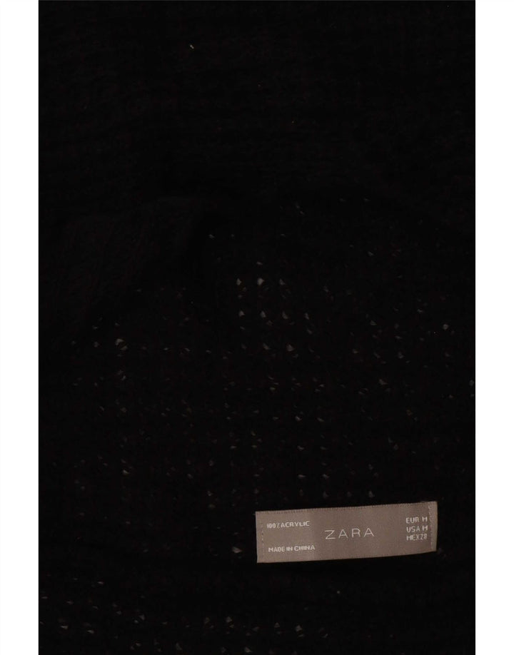Zara Cardigan ouvert pour femme UK 12 Noir moyen