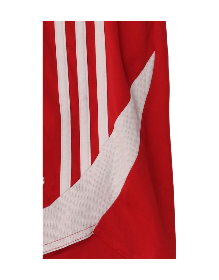 Adidas Short de sport Climacool pour homme, petit, rouge, color block, polyester