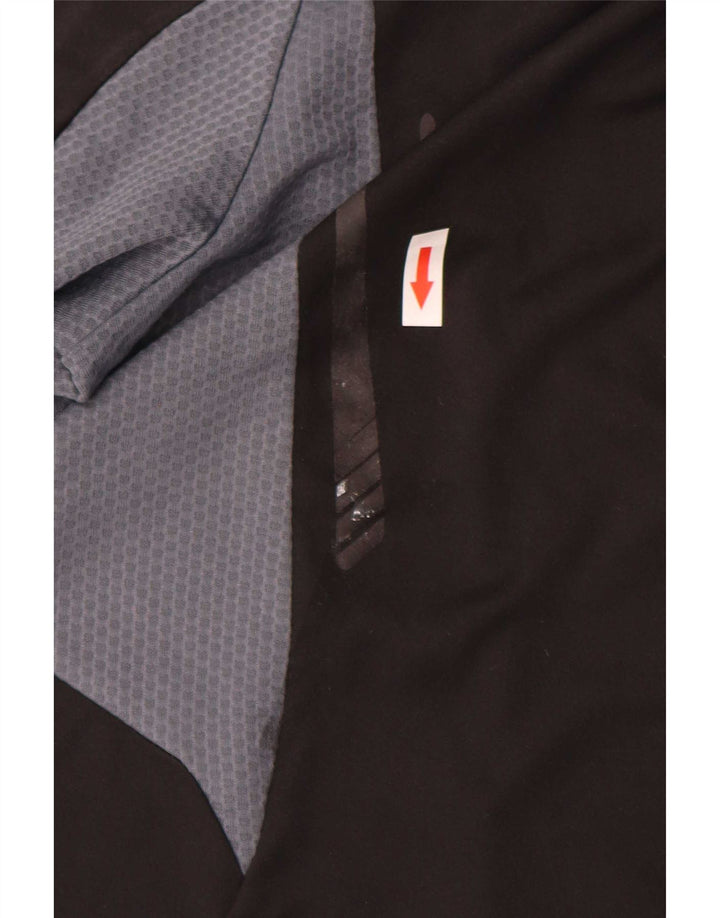Adidas T-shirt pour homme en polyester color block Noir moyen