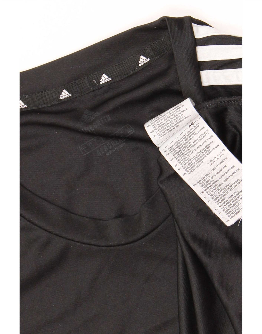 Adidas T-Shirt Homme Haut Large Noir Polyester Sports