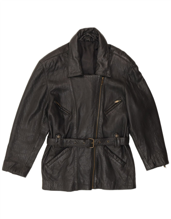 MADDOX Veste en cuir femme IT 42 Cuir noir moyen