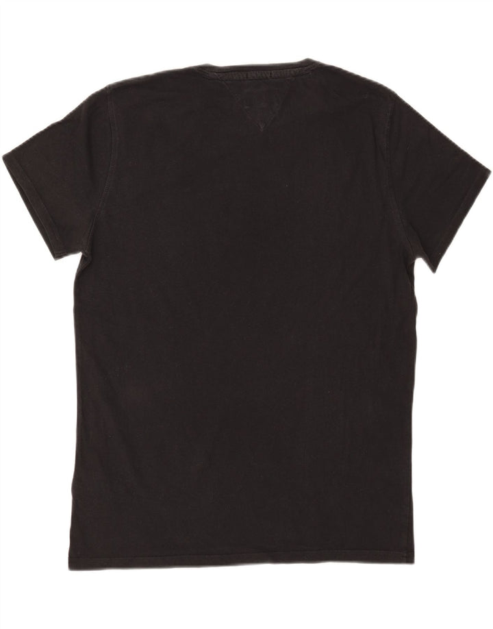 Tommy Hilfiger T-Shirt Regular Fit Homme Coton Noir Moyen