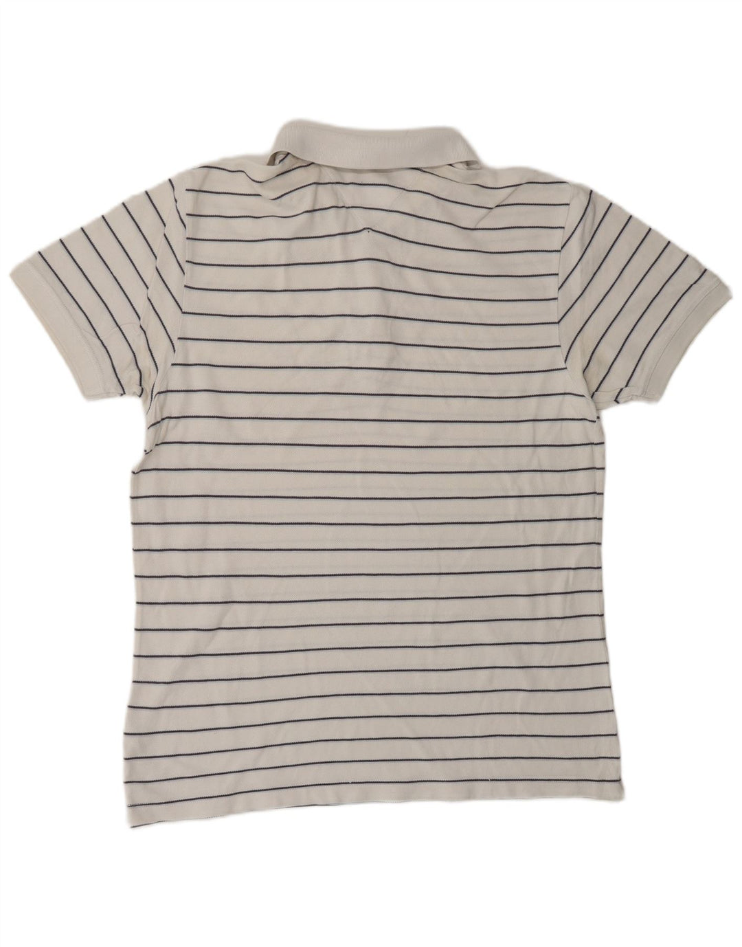 TOMMY HILFIGER Polo Classique Homme Grand Coton Rayé Blanc