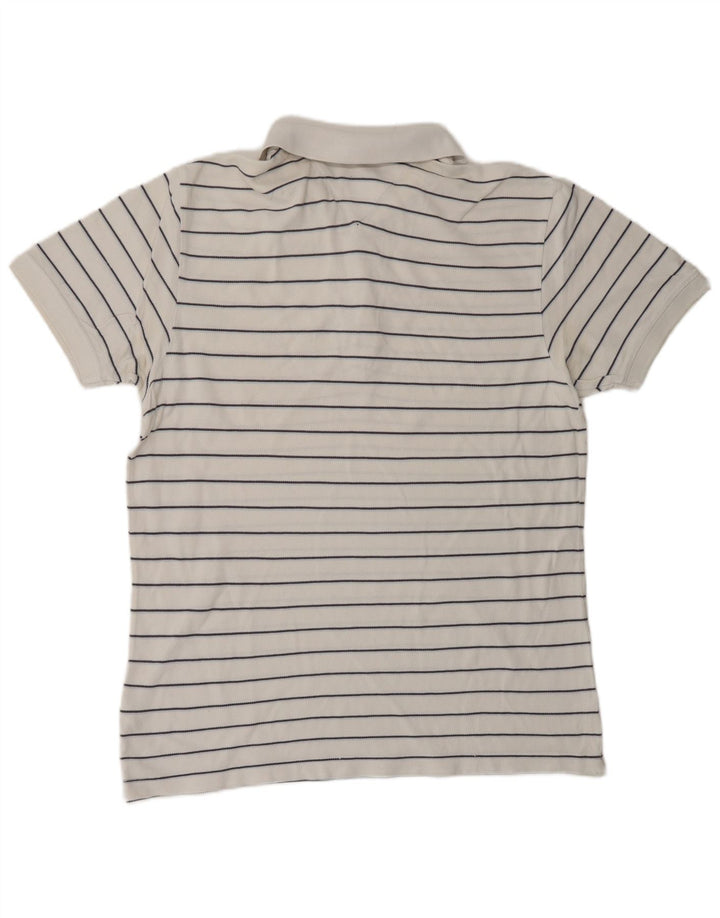 TOMMY HILFIGER Polo Classique Homme Grand Coton Rayé Blanc
