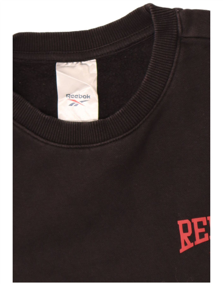 Reebok Sweatshirt Jumper Homme Noir Moyen Coton