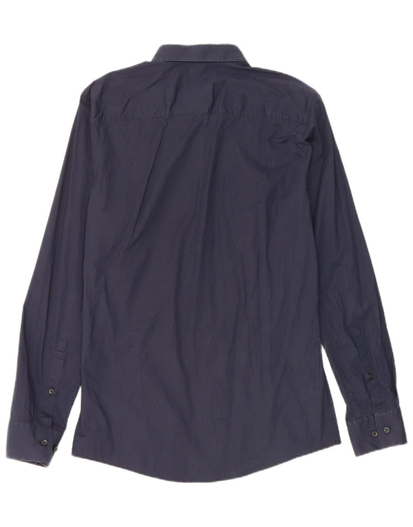 Hugo Boss Chemise Slim Fit Small Bleu Marine Coton