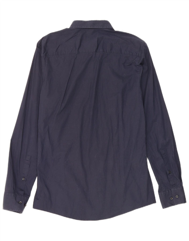 Hugo Boss Chemise Slim Fit Small Bleu Marine Coton